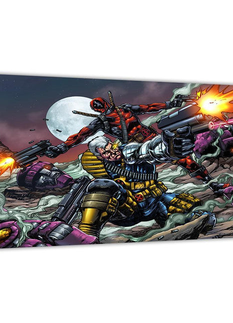 Cable and Deadpool Wall Art | Marvel Fan Art | Snapping Turtle Gallery [variant_option1] Print, Premium Wall Art by Snapping Turtle Gallery