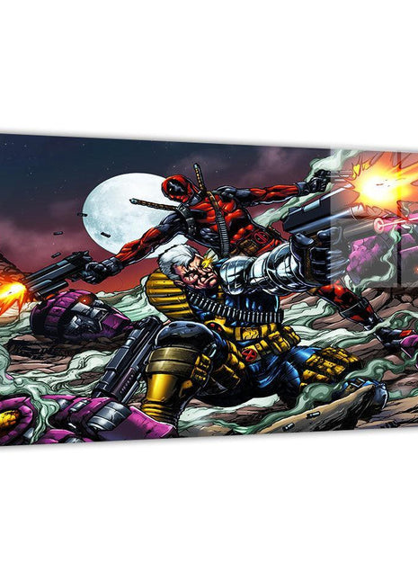 Cable and Deadpool Wall Art | Marvel Fan Art | Snapping Turtle Gallery [variant_option1] Print, Premium Wall Art by Snapping Turtle Gallery