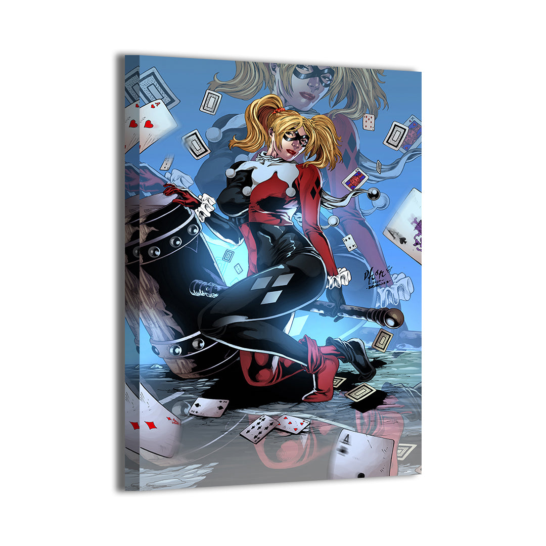 harley quinn by Vhon Remot; gallery-wrapped, ready to hang.