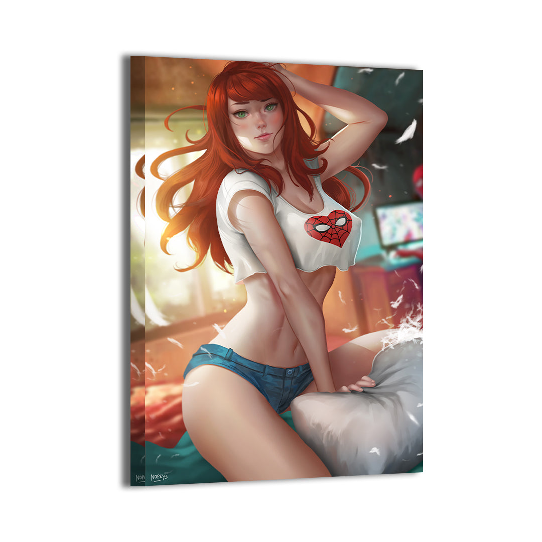 mary jane watson by nopeys; gallery-wrapped canvas, ready to hang.