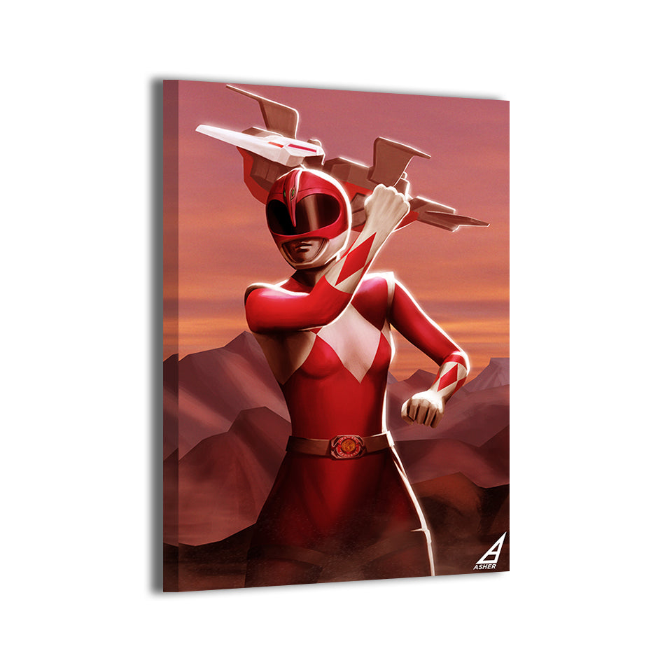 Pink Ranger by Ben Asher; gallery-wrapped, ready to hang.