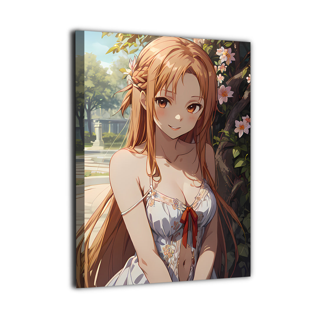 Radiant Duelist Canvas Print — Asuna Yuuki (Sword Art Online), gallery-wrapped, ready to hang.