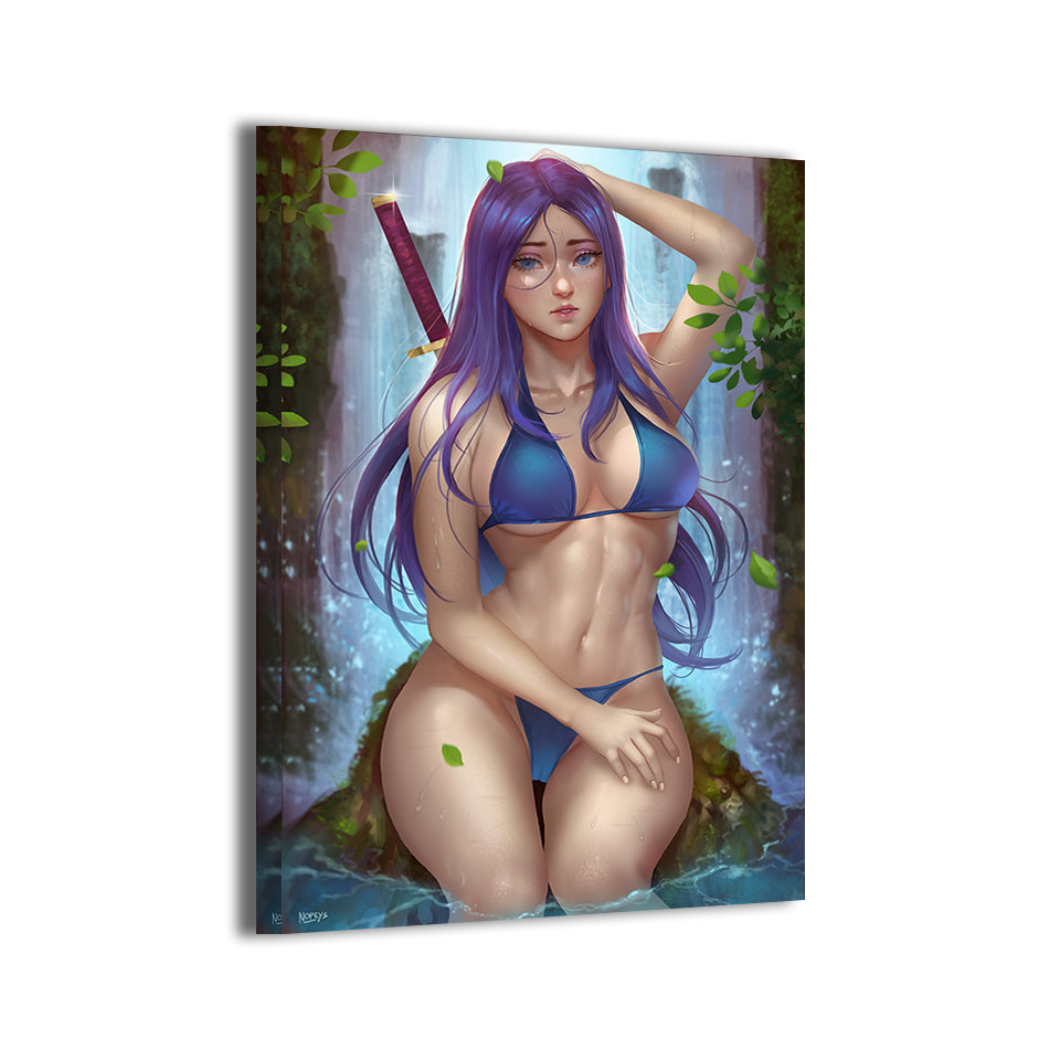 psylocke by nopeys; gallery-wrapped canvas, ready to hang.