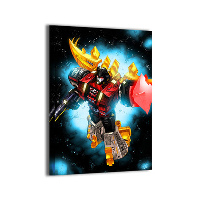 Steel Mauler Canvas Print — Snarl charging with energy blade, artwork by Geebo Vigonte with Splash Colors; gallery-wrapped, ready to hang.
