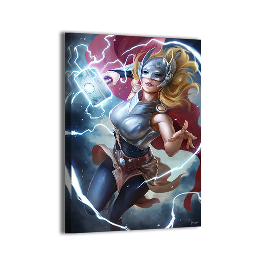 jane foster thor by nopeys; gallery-wrapped canvas, ready to hang.