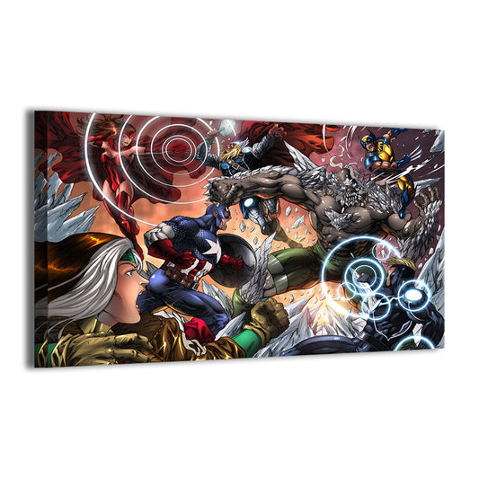 Avengers vs Doomsday by Verry Woong and Bryan Arfel Magnaye; gallery-wrapped, ready to hang.