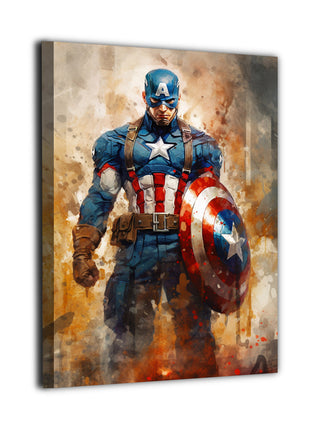 Captain America Wall Art | Marvel Fan Art | Snapping Turtle Gallery [variant_option1] Print, Premium Wall Art by Snapping Turtle Gallery