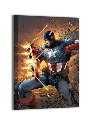 Captain America Wall Art | Marvel Fan Art | Snapping Turtle Gallery [variant_option1] Print, Premium Wall Art by Snapping Turtle Gallery