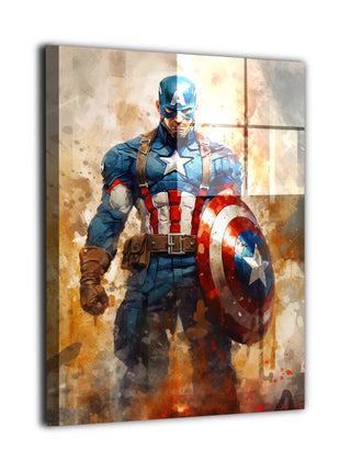 Captain America Wall Art | Marvel Fan Art | Snapping Turtle Gallery [variant_option1] Print, Premium Wall Art by Snapping Turtle Gallery