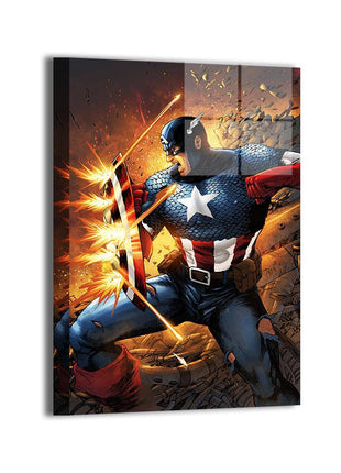 Captain America Wall Art | Marvel Fan Art | Snapping Turtle Gallery [variant_option1] Print, Premium Wall Art by Snapping Turtle Gallery