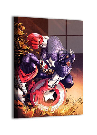 Captain America Wall Art | Marvel Fan Art | Snapping Turtle Gallery [variant_option1] Print, Premium Wall Art by Snapping Turtle Gallery