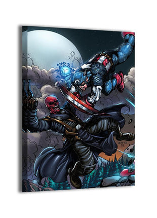 Captain America Wall Art | Eternal Rivalry Acrylic, Meta, Canvas Print - Snapping Turtle Gallery