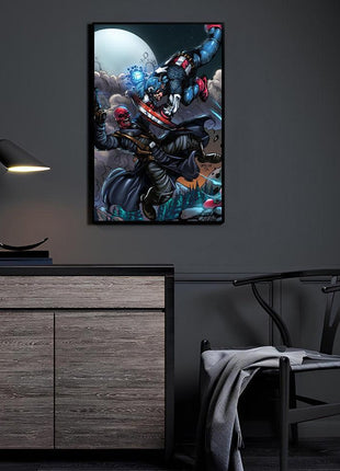 Captain America Wall Art | Eternal Rivalry Acrylic, Meta, Canvas Print - Snapping Turtle Gallery