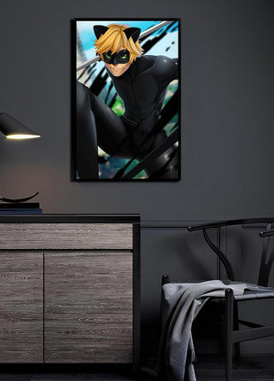 Cat Noir Wall Art | Miraculous Ultra-HD Acrylic, Metal & Canvas Print - Snapping Turtle Gallery