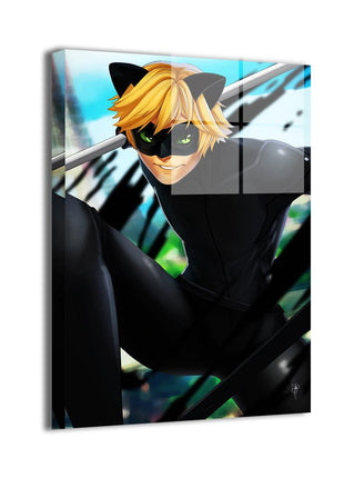 Cat Noir Wall Art | Miraculous Ultra-HD Acrylic, Metal & Canvas Print - Snapping Turtle Gallery