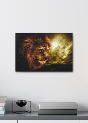 Celestial King – Lion with Cloudscape Wall Art | STG Collection [variant_option1] Print, Premium Wall Art by Snapping Turtle Gallery