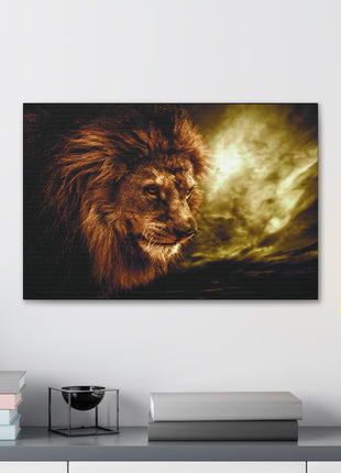 Celestial King – Lion with Cloudscape Wall Art | STG Collection [variant_option1] Print, Premium Wall Art by Snapping Turtle Gallery
