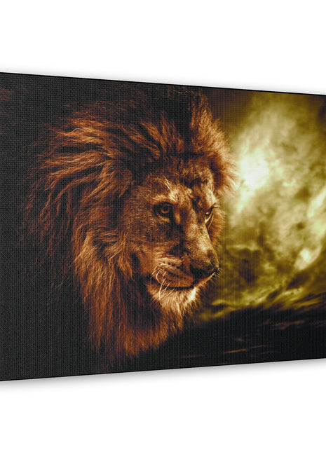 Celestial King – Lion with Cloudscape Wall Art | STG Collection - Snapping Turtle Gallery