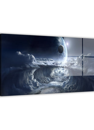 Space Wall Art | Celestial Tempest Cosmic Storm Acrylic, Metal, Canvas - Snapping Turtle Gallery