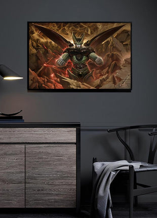 Cell Wall Art | Dragon Ball Z Anime Acrylic, Metal & Canvas Print - Snapping Turtle Gallery