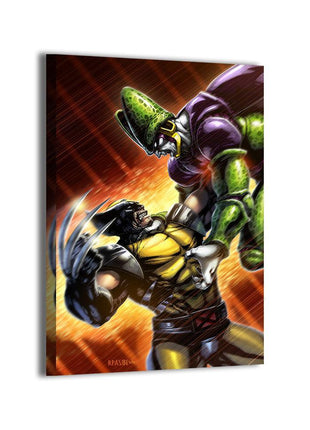 Cell Wolverine Art | Acrylic, Metal & Canvas - Snapping Turtle Gallery