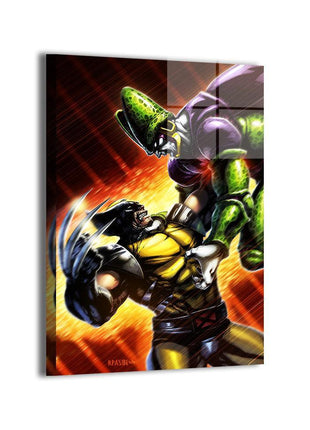 Cell Wolverine Art | Acrylic, Metal & Canvas - Snapping Turtle Gallery