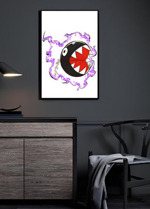 Chain Chomp Ghost Fusion Wall Art