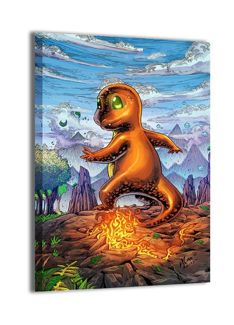 Charmander Wall Art | Pokémon Fan Art | Snapping Turtle Gallery [variant_option1] Print, Premium Wall Art by Snapping Turtle Gallery