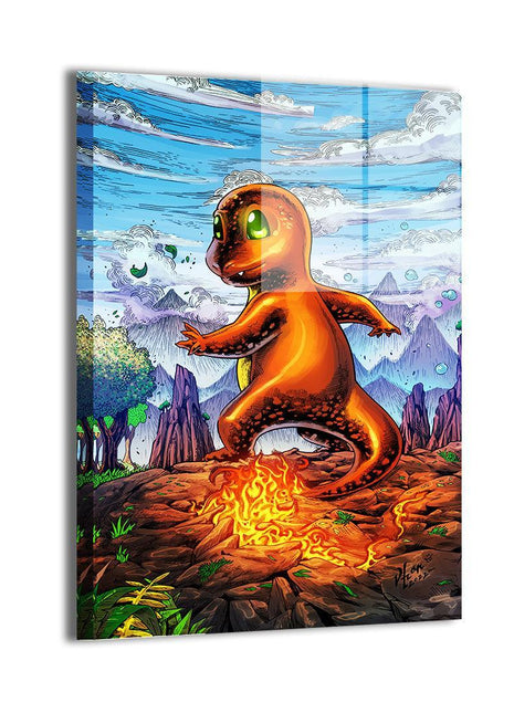 Charmander Wall Art | Pokémon Fan Art | Snapping Turtle Gallery [variant_option1] Print, Premium Wall Art by Snapping Turtle Gallery