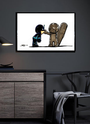 Black Bolt Silver Surfer Wall Art | HD Acrylic, Canvas, Metal Prints, Black Bolt & Silver Surfer Marvel wall art. 3mm Acrylic, Dye-Sub Metal & Gloss Canvas. Ready to hang. Buy 3 Get 1 FREE!, [-Snapping Turtle Gallery