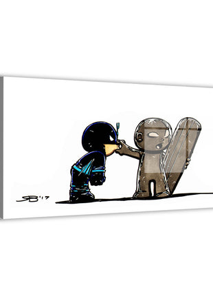 Black Bolt Silver Surfer Wall Art | HD Acrylic, Canvas, Metal Prints, Black Bolt & Silver Surfer Marvel wall art. 3mm Acrylic, Dye-Sub Metal & Gloss Canvas. Ready to hang. Buy 3 Get 1 FREE!, [-Snapping Turtle Gallery