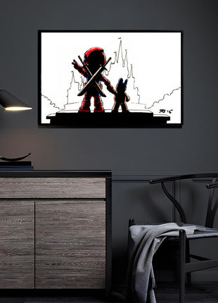 Deadpool Wall Art | HD Acrylic, Canvas, Metal Prints, Deadpool & Deady chibi Marvel wall art. 3mm Acrylic, Dye-Sub Metal & Gloss Canvas. Ready to hang. Buy 3 Get 1 FREE!, [-Snapping Turtle Gallery
