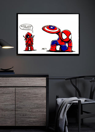 The Legendary Superhero Landing Wall Art