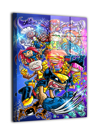Mutant Mayhem X-Men metal wall art