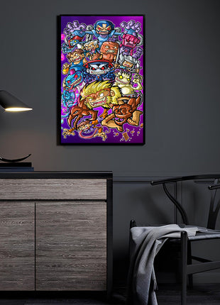 Brotherhood of Bedlam X-Men Villains acrylic wall art
