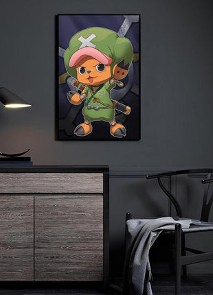 Chopper Art | Acrylic, Metal & Canvas - Snapping Turtle Gallery