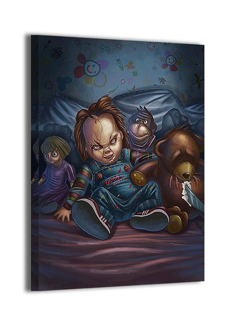 Chucky Art | Acrylic, Metal & Canvas - Snapping Turtle Gallery