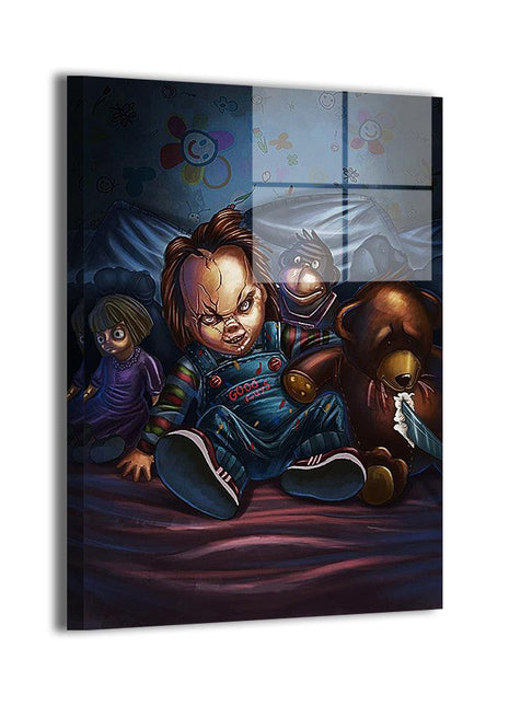 Chucky Art | Acrylic, Metal & Canvas - Snapping Turtle Gallery