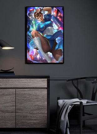 Chun-Li Wall Art | Street Fighter HD Acrylic, Metal & Canvas Print - Snapping Turtle Gallery