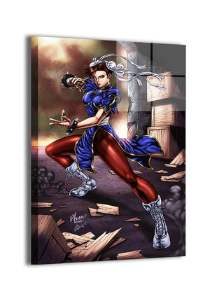 Chun-Li Wall Art | Street Fighter Fan Art | Snapping Turtle Gallery - Snapping Turtle Gallery