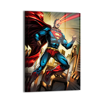 City of Tomorrow Wall Art Metal Print – Superman by Cleber Souza Lima & Nestor Redulla Jr.