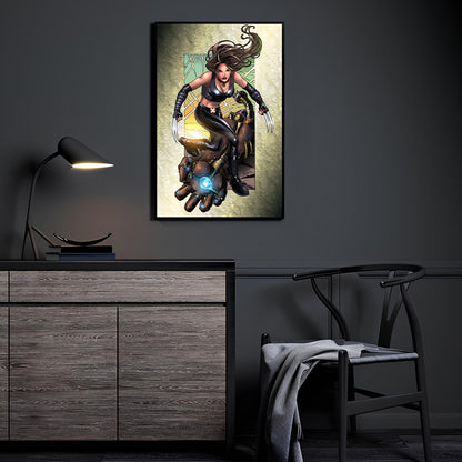 Claws Unleashed Wall Art Room Mockup – X-23 by Julius Abrera & Bryan Arfel Magnaye