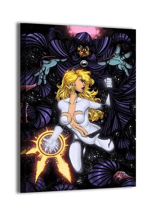 Cloak and Dagger Art | Acrylic, Metal & Canvas - Snapping Turtle Gallery
