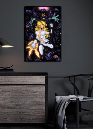 Cloak and Dagger Art | Acrylic, Metal & Canvas - Snapping Turtle Gallery