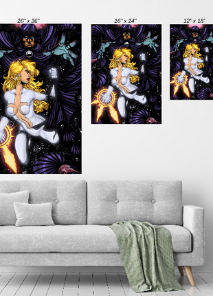 Cloak and Dagger Art | Acrylic, Metal & Canvas - Snapping Turtle Gallery