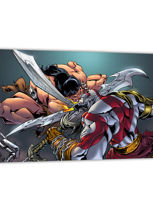 Conan Kratos Art | Acrylic, Metal & Canvas [variant_option1] Print, Premium Wall Art by Snapping Turtle Gallery