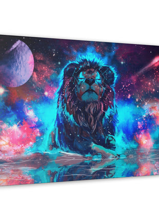 Cosmic Lion Wall Art | Galaxy Space Art | Snapping Turtle Gallery - Snapping Turtle Gallery