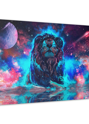 Cosmic Lion Wall Art | Galaxy Space Art | Snapping Turtle Gallery - Snapping Turtle Gallery