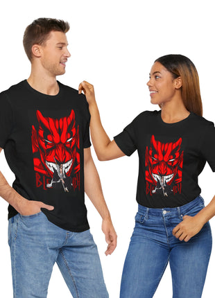 Crimson Demon Samurai Anime Shirt | Snapping Turtle Gallery [variant_option1] Print, Premium Wall Art by Snapping Turtle Gallery