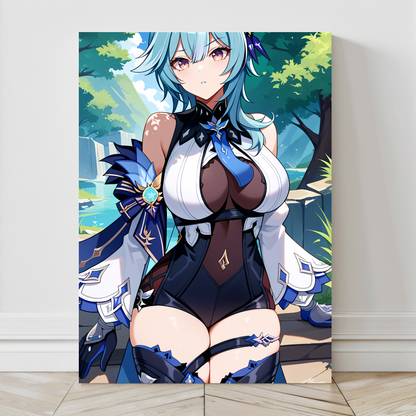 24x36 canvas print of Eula anime character in peaceful moment  
